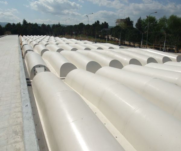 Copertura PRFV installata