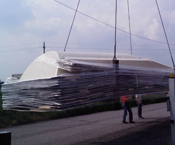 Montaggio copertura in cantiere
